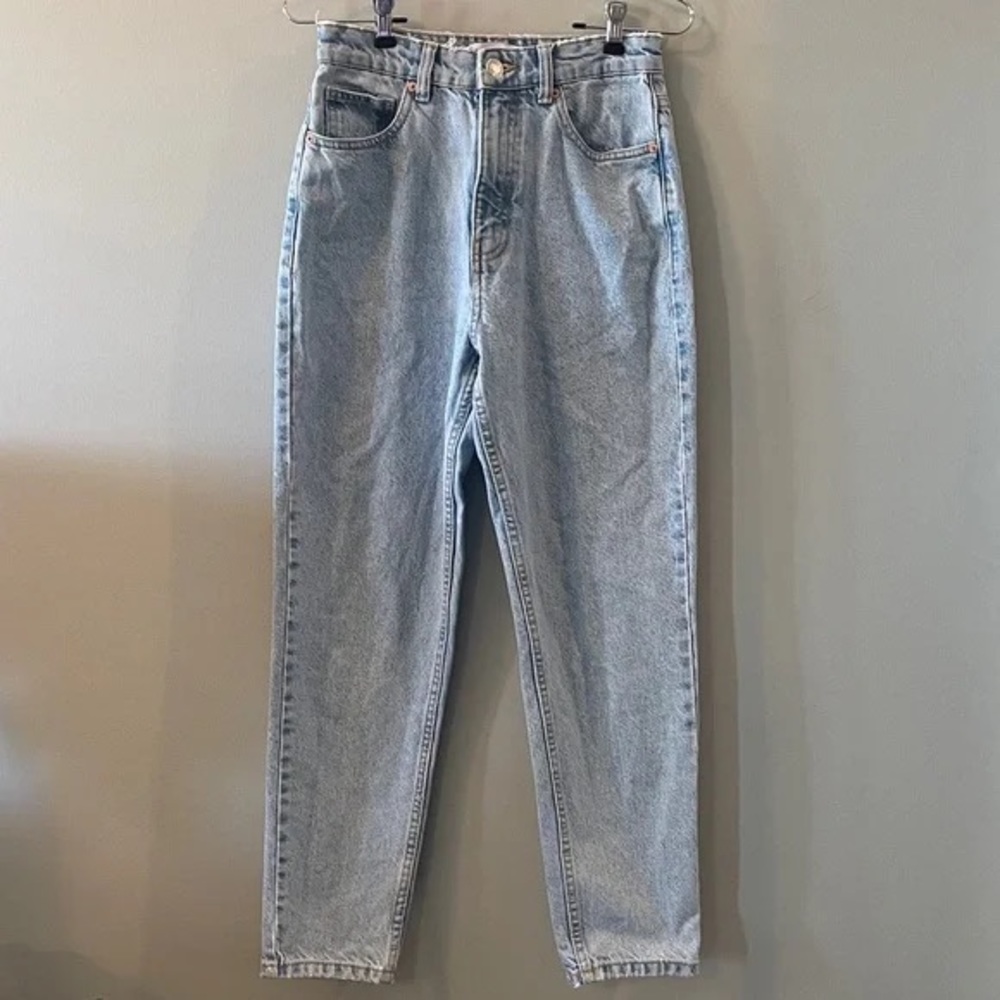 Zara High Waisted Light Wash Jeans